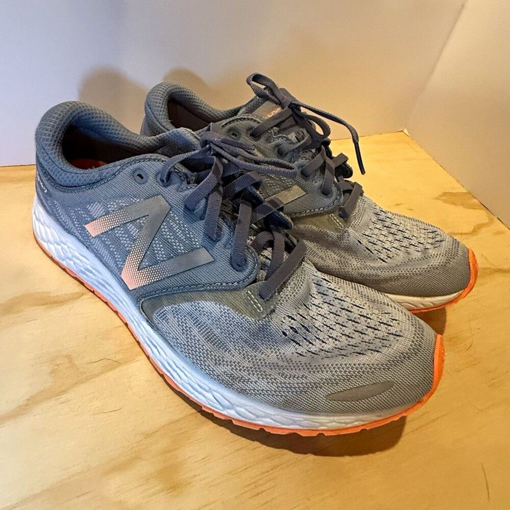 New Balance Fresh Foam Zante v3 Men’s Gray Orange White Running Shoes MZANTWG3